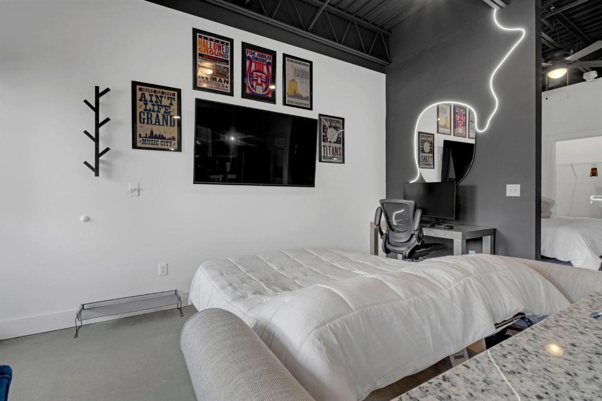 New Studio Sleeps 4 - 7 Mins To Dwtn Nashville Extérieur photo