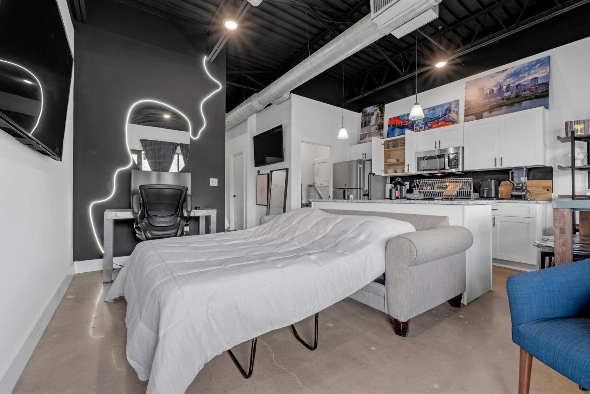 New Studio Sleeps 4 - 7 Mins To Dwtn Nashville Extérieur photo
